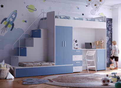 Hochbett aus Holz Schick und platzsparend für Ihr Kinderzimmer oder Schlafzimmer