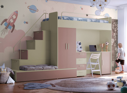 Hochbett aus Holz – Für Ihr Zimmer: Praktisch und platzsparend.