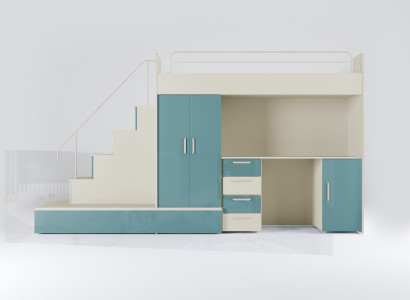 Hochbett aus Massivholz – Für ein modernes und funktionales Zimmer.