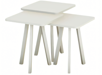 Weißes Holz Couchtisch-Set im modernen Stil