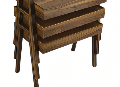 Elegantes braunes Holz Couchtisch-Set modern und robust