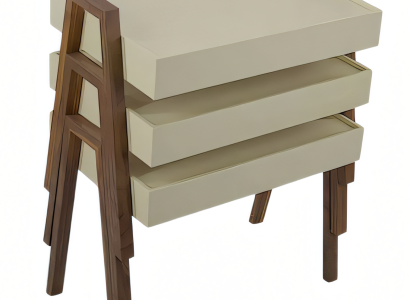 Couchtisch-Set aus Holz in Beige modern und stilvoll