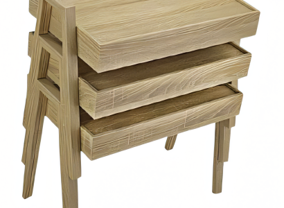 Couchtisch-Set aus Holz in Braun modern elegant
