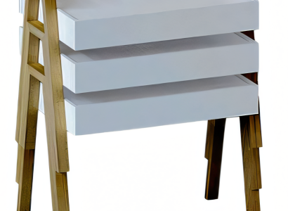 Weißes Holz Couchtisch-Set im modernen Stil