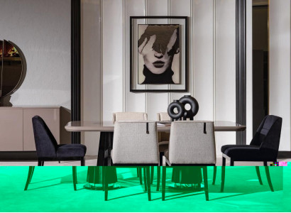 Moderner Esstisch aus Holz in Beige mit zeitlosem Design