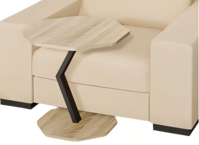 Beistelltisch aus Holz in Braun modern eleganter Stil