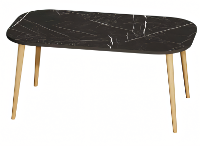 Moderner schwarzer Couchtisch aus Holz