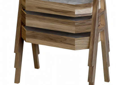 Couchtisch-Set Braun Holz Modern Elegant Wohnzimmer