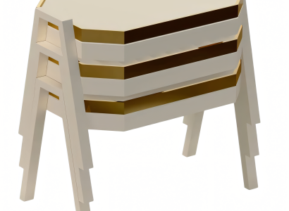 Couchtisch-Set Holz Beige Modern Elegant