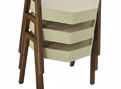 Elegantes Beiges Holz Couchtisch-Set Modern Wohnzimmermöbel