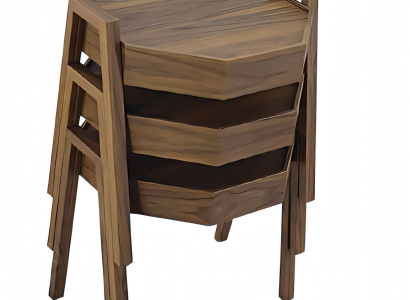 Couchtisch-Set aus Holz in Braun modern elegant