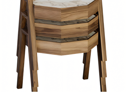 Elegantes braunes Holz Couchtisch-Set modern, stilvoll, hochwertig