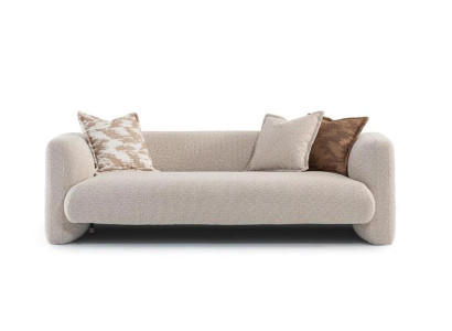 Beige Stoffsofa 3-Sitzer modern elegant