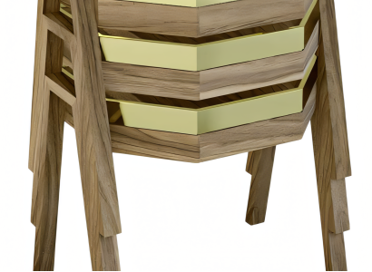Couchtisch-Set aus Holz in Braun modern elegant