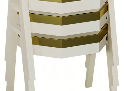 Elegantes Beigefarbene Holz Couchtisch-Set Modern Minimalistisch