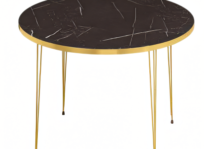 Schwarzer Holz-Couchtisch im modernen Design