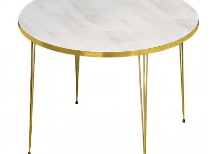 Eleganter weißer Couchtisch aus Holz mit modernem Design