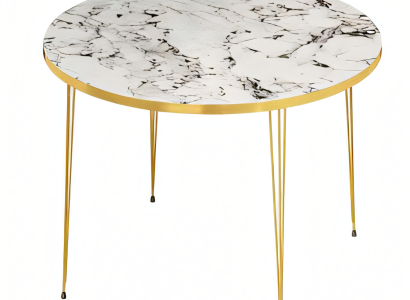 Weißer Holz-Couchtisch im modernen Design