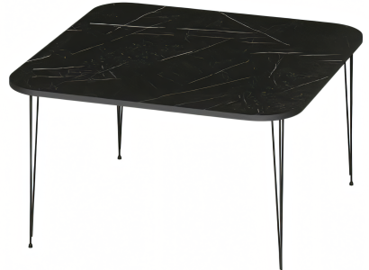 Eleganter schwarzer Couchtisch aus Holz mit modernem Design