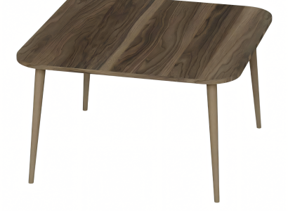 Eleganter brauner Couchtisch aus Holz im modernen Design