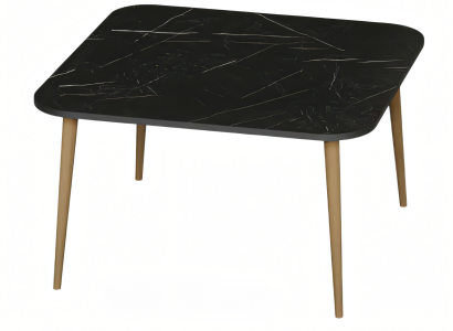 Schwarzer Holztisch modern elegant für Wohnzimmer