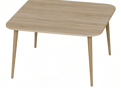 Eleganter brauner Holztisch im modernen Design