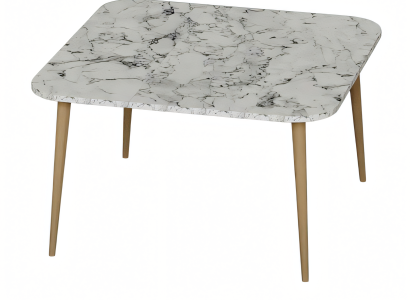 Moderner weißer Holz-Couchtisch im eleganten Design