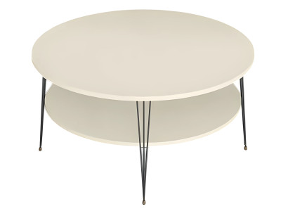 Eleganter Beigefarbener Couchtisch aus Holz mit modernem Design