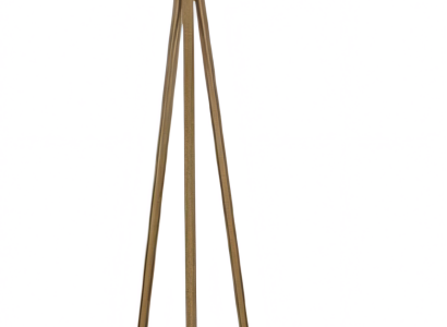 Beige Holz Stehlampe im eleganten Design für modernes und klassisches