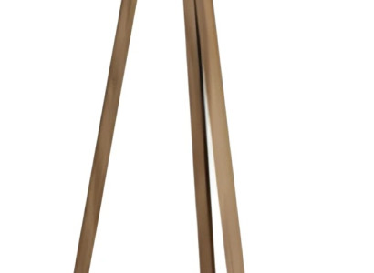 Elegante weiße Stehlampe aus Holz im zeitlosen Design