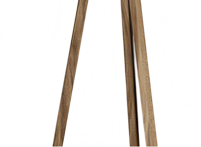 Elegante Lila Holz Stehlampe im modernen Design