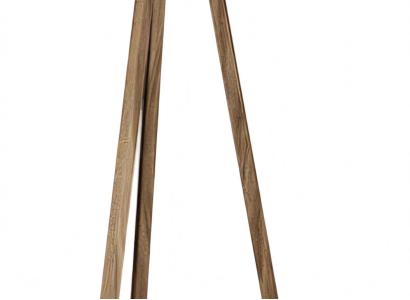 Elegante schwarze Stehlampe aus Holz modernes Design
