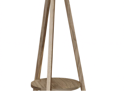 Stehlampe mit Regal Holz Beige Modern Elegant