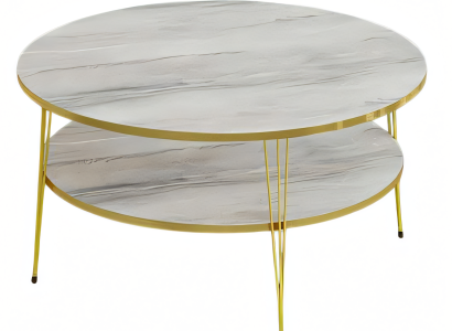 Grauer Holz-Couchtisch modern elegant für Wohnzimmer