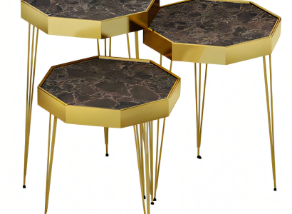 Beistelltisch Holz Braun Modern Elegant