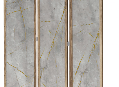 Moderner grauer Raumteiler aus MDF für flexible Raumgestaltung