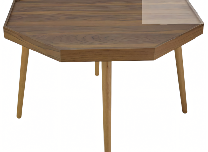 Eleganter brauner Couchtisch aus Holz für modernes Wohnzimmer
