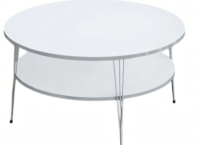 Moderner weißer Couchtisch aus Holz mit elegantem Design