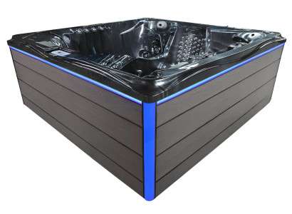 Outdoor Whirlpool Hydromassagewanne Massagebad Hot Tub Sprudelbad 230x230cm
