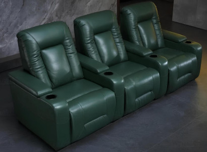 Kinosessel 3 Sitzer mit Fußstütze – Komfort und Entspannung für Ihr Heimkino.