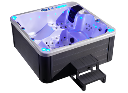 Whirlwanne Hydromassagewanne Whirlpool Blubberbad Spa-Bad Sprudelbad 190x190 cm