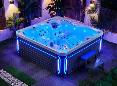Spa-Bad Whirlpool Blubberbad Hydromassagewanne Whirlwanne 210x210 cm
