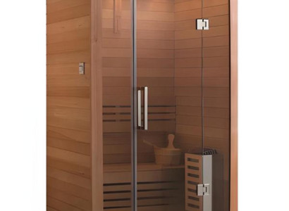 Massivholzsauna Naturholzsauna Holzsauna Sauna Wellnesssauna 150x100 cm