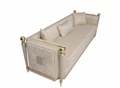 Elegantes beiges Stoffsofa für Wohnzimmer im modernen Design