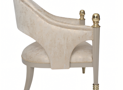 Moderner Beigefarbener Stoffsessel im eleganten Design