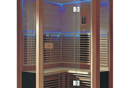 Sauna Trockensauna Saunaraum Lichtsauna Saunakabine Massivholzsauna 180x180 cm
