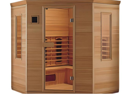 Infrarotsauna Saunakabine Sauna Lichtsauna Heimsauna Saunaraum 184x184 cm