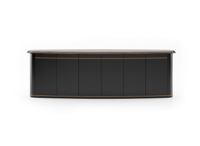 Graue Holz-Konsole modern, elegante Design, vielseitig, langlebig