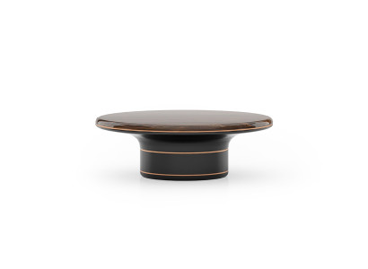 Eleganter brauner Holz-Couchtisch im stilvollen Design