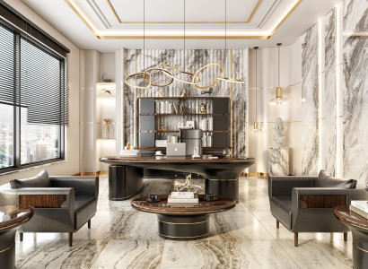 Luxuriöser Arbeitszimmer Set Edler Schreibtisch 2x Sessel Konsole